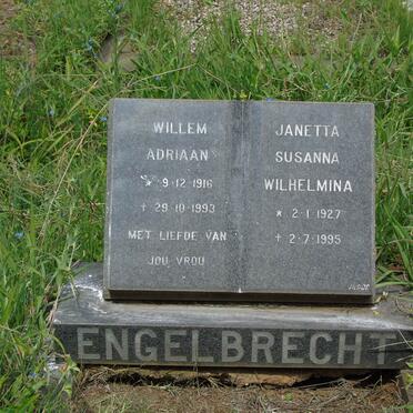 ENGELBRECHT Willem Adriaan 1916-1993 &amp; Janetta Susanna Wilhelmina 1927-1995