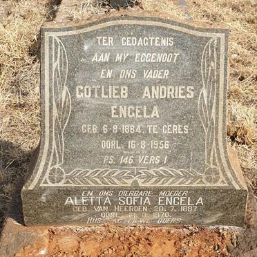 ENGELA Gotlieb Andries 1884-1956 & Aletta Sofia VAN HEERDEN 1887-1970