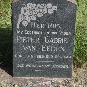 EEDEN Pieter Gabriel, van -1962 &amp; Mabel Mary 1910-1995