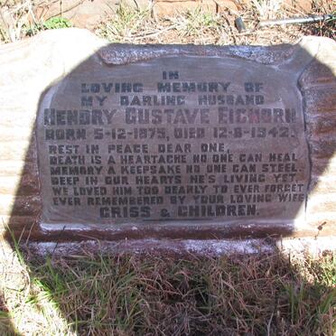 EICHORN Hendry Gustave 1875-1942