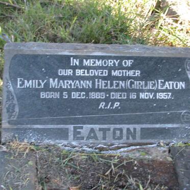 EATON Emily Maryann Helen 1889-1957