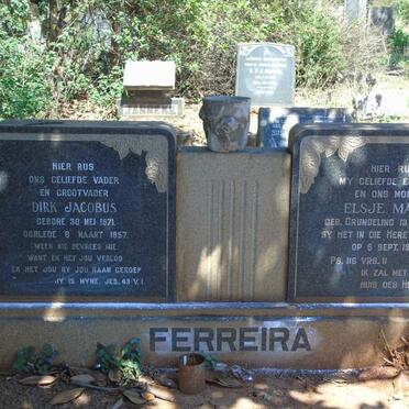 FERREIRA Dirk Jacobus 1871-1957 & Elsje Maria GRUNDELING 1879-1949
