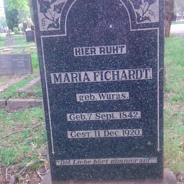 FICHARDT Maria nee WURAS 1842-1920