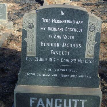 FANCUTT Hendrik Jacobus 1917-1953