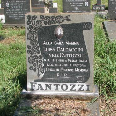 FANTOZZI Luisa nee BALDACCINI 1891-1961
