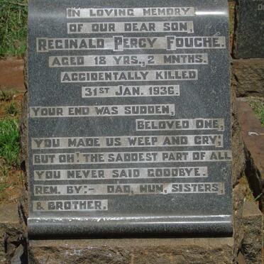 FOUCHE Reginald Percy -1936