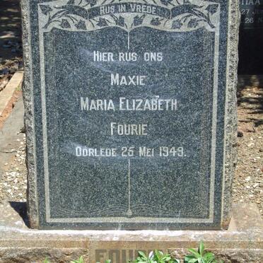FOURIE Marie Elizabeth -1949