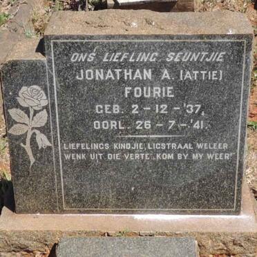 FOURIE Jonathan A. 1937-1941