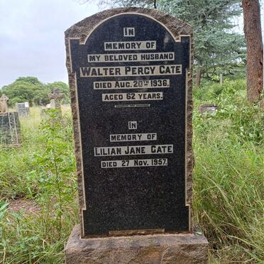 GATE Walter Percy -1936 & Lilian Jane -1957