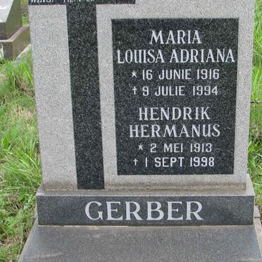 GERBER Hendrik Hermanus 1913-1998 &amp; Maria Louisa Adriana 1916-1994