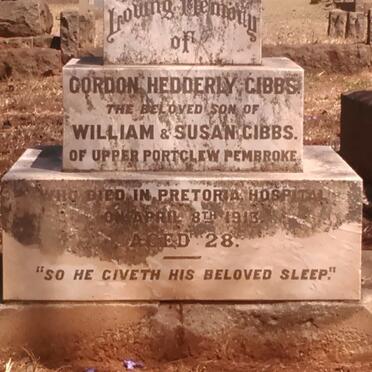 GIBBS Gordon Hedderly -1913