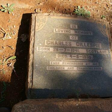 GILLESPIE Charles 1841-1935