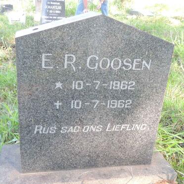 GOOSEN E.R. 1962-1962