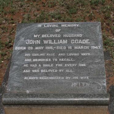 GOADE John William 1915-1947 