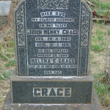 GRACE John Henry 1882-1951 & Helena E. 1883-1974