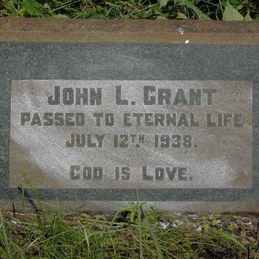 GRANT John L. -1938