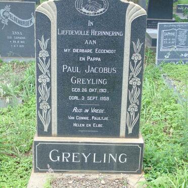 GREYLING Paul Jacobus 1913-1959 :: STANDER-GREYLING Connie nee KUNTZ 1924-1967 