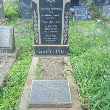 GREYLING Paul Jacobus 1913-1959 :: STANDER-GREYLING Connie nee KUNTZ 1924-1967 