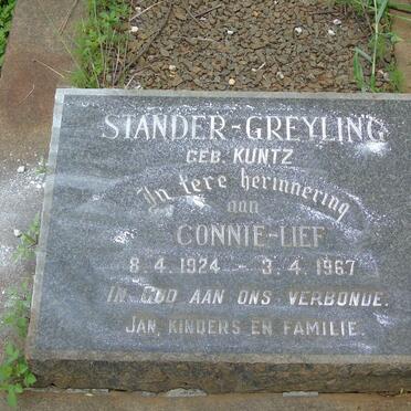 GREYLING Paul Jacobus 1913-1959 :: STANDER-GREYLING Connie nee KUNTZ 1924-1967 