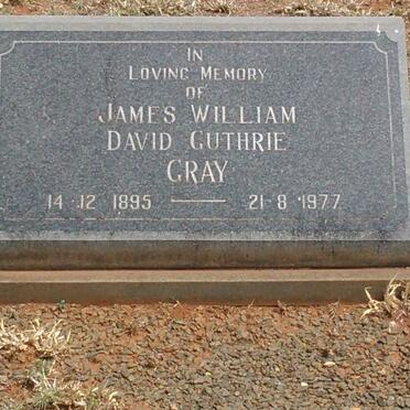 GRAY James William David Guthrie 1895-1977