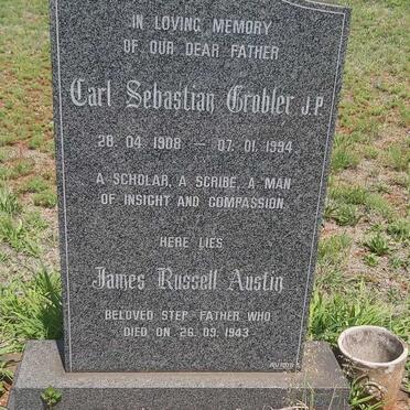 GROBLER Carl Sebastian 1908-1994 :: AUSTIN James Russell -1943