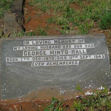 HALL George Minto 1879-1945