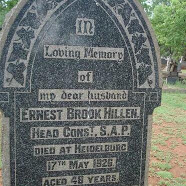 HILLEN Ernest Brook -1926