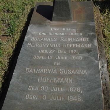 HOFFMANN Johannes Reinhardt Heironymus 1871-1948 & Catharina Susanna 1876-1946