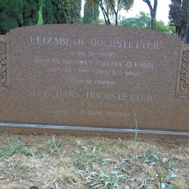 HOCHSTETTER E.C. Hans 1870-1956 &amp; Elizabeth MILLWARD 1879-1952