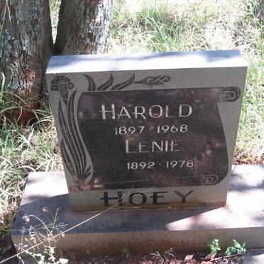 HOEY Harold 1897-1967 &amp; Lenie 1892-1978