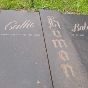 HUMAN Callie 1921-1993 &amp; Baby 1918-1983