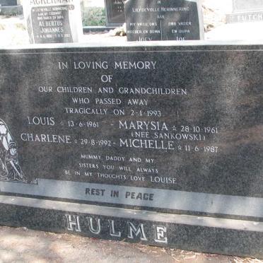 HULME Louis 1961-1993 &amp; Marysia SANKOWSKI 1961-1993