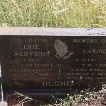 HUGHES Eric Aloysius 1902-1973 &amp; Carmen 1912-1987