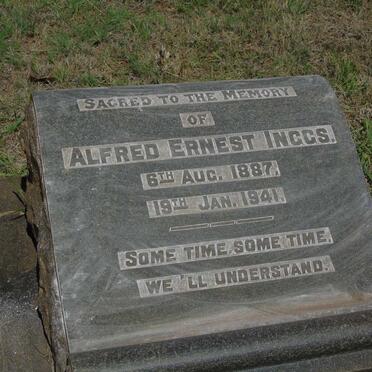 INGGS Alfred Ernest 1887-1941