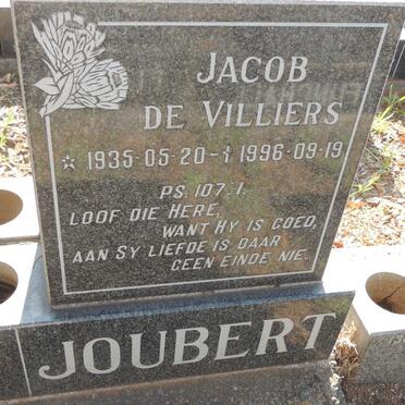 JOUBERT Jacob de Villiers 1935-1996