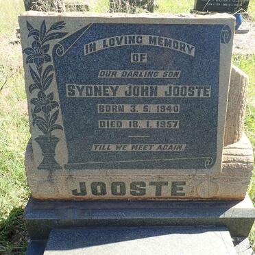 JOOSTE Sydney John 1940-1957