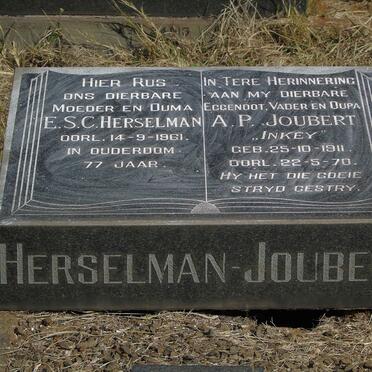 JOUBERT A.P. 1911-1970 :: HERSELMAN E.S.C. -1961