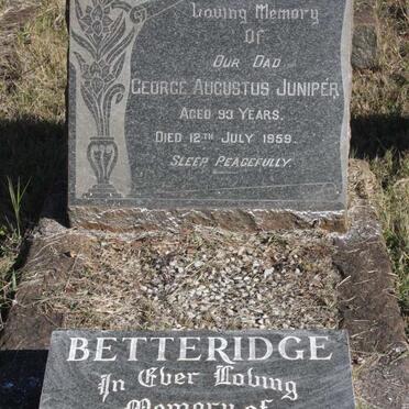 JUNIPER George Augustus -1959