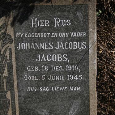 JACOBS Johannes Jacobus 1910-1945