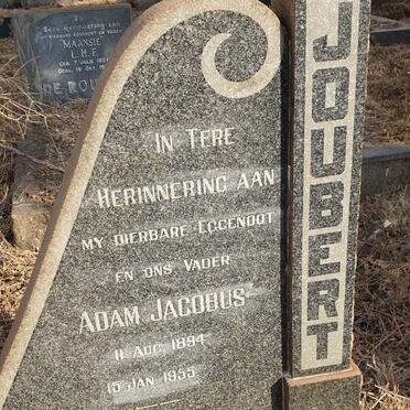 JOUBERT Adam Jacobus 1894-1955