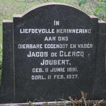 JOUBERT Jacob de Clercq 1891-1937 