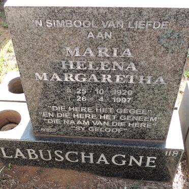 LABUSCHAGNE Maria Helena Margaretha 1920-1997