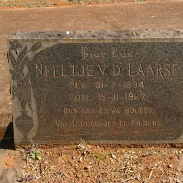 LAARSE Neeltje, v.d. 1894-1957