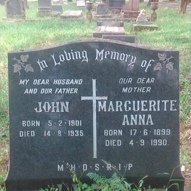 LEAHY John 1901-1935 &amp; Marguerite Anna 1899-1990