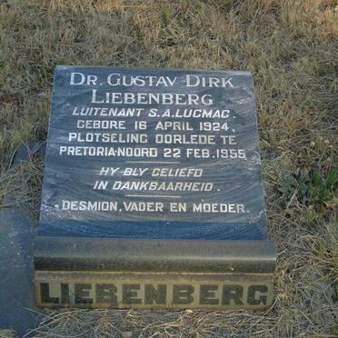 LIEBENBERG Gustav Dirk 1924-1955 