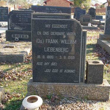 LIEBENBERG Frank William 1886-1959