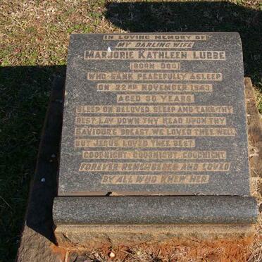 LUBBE Marjorie Kathleen nee DOO -1943