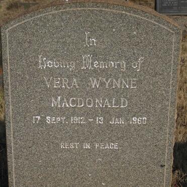 MACDONALD Vera Wynne 1912-1960