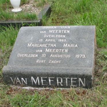MEERTEN Johan Jan, van -1953 &amp; Margaretha Maria -1973