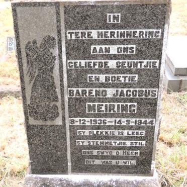 MEIRING Barend Jacobus 1936-1944